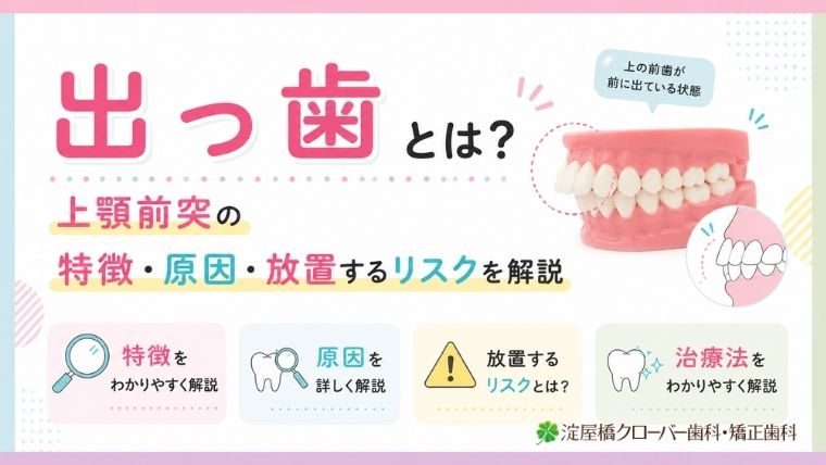 出っ歯とは？上顎前突の特徴・原因・放置するリスクを解説