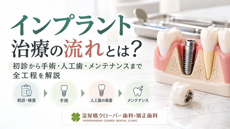 インプラント治療の流れとは？初診から手術・人工歯・メンテナンスまで全工程を解説