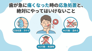 歯が急に痛くなった時の応急処置と、絶対にやってはいけないこと