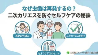 なぜ虫歯は再発するの？ 二次カリエスを防ぐセルフケアの秘訣