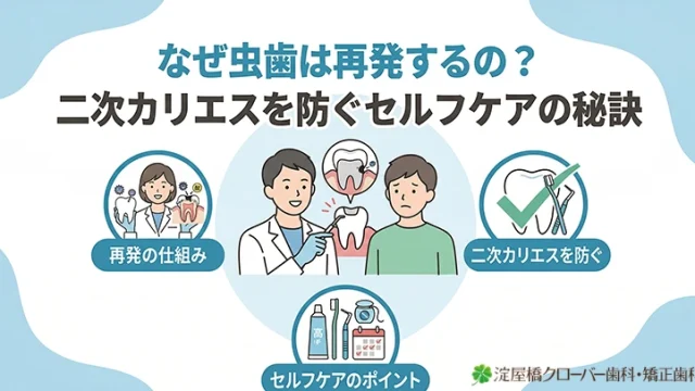 なぜ虫歯は再発するの？ 二次カリエスを防ぐセルフケアの秘訣