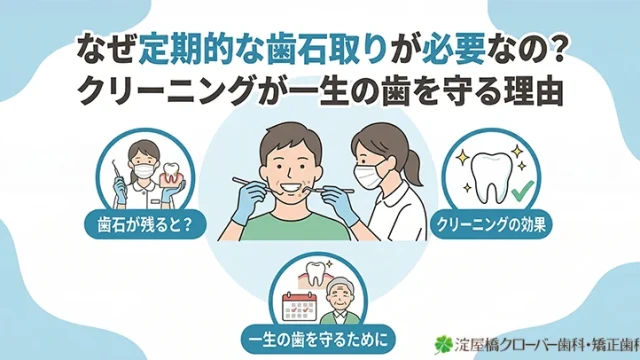 なぜ定期的な歯石取りが必要なの？クリーニングが一生の歯を守る理由