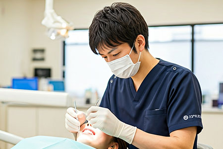 治療を行う歯科医師