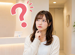 疑問に感じる女性